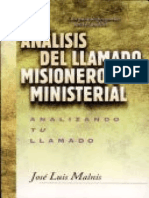 Análisis Del Llamado Misionero y Ministerial - José Luis Malnis