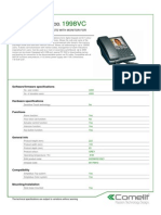 Comelit 1998VC Data Sheet