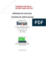 Memoria de Cálculo Sistema de Ventilación