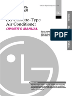 LG Cassette-Type Air Conditioner: Owner'S Manual