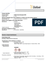 Product Code: GHS Format Example SDS