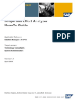 Scope and Effort Analyzer How-To Guide: SAP Solution Manager