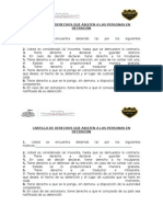 Cartilla Derechos de Los Detenidos