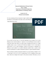 Design and Optimization of Energy Systems Prof. C. Balaji Department of Mechanical Engineering Indian Institute of Technology, Madras