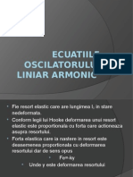 Ecuatiile Oscilatorului Liniar Armonic