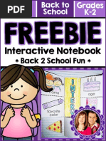 Back To School Interactive Notebook - SPANISH