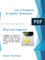 Preparation of Reagents & Aseptic Techniques