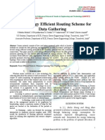 A New Energy Efficient Routing Scheme For Data Gathering