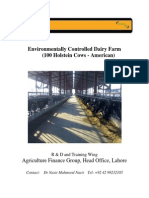 Environmentally Controlled Dairy Farm (100 Holstein Cows - American)