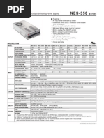 350W Single Output Switching Power Supply