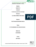 2.1 Formalidades de La Relación Laboral