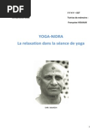 YOGA-NIDRA - La Relaxation Dans La Seance de Yoga