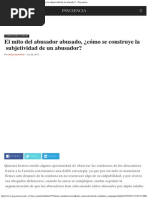 El Mito Del Abusador Abusado, ¿Cómo Se Construye La Subjetividad de Un Abusador