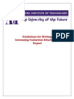 AIT Internship Report Guidelines