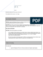 L2-Apply P. T.: 8th Grade Unit 3: Geometric Applications of Exponents