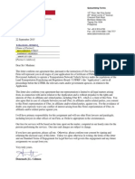 Uber Partners - Engagement Letter (In Relation To TNVS) 9-23-15