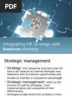 Integrating HR Strategy With Business Strategy: Strategic HRM