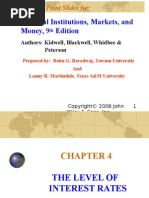 Financial Institutions, Markets, and Money, 9 Edition: Power Point Slides For