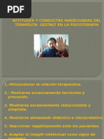 Tema 2 - Conductas Inadecuadas Del Terapeuta Gestalt