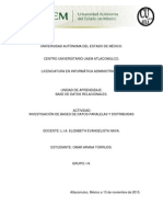 Investigación de Bases de Datos Paralelas y Distribuidas