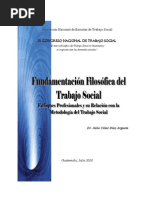 Fundamentacion Filosofica Del Trabajo Social. Dr. Julio Cesar Diaz