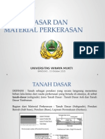 Bab II Tanah Dasar Dan Meterial Perkerasan