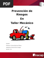 Trabajo Prevencion - Riesgos en Taller Mecanico