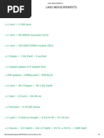 Land Measurements