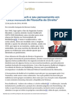 145 - ConJur - Gustav Radbruch em Cinco Minutos de Filosofia Do Direito