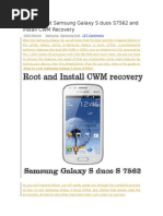 Android Book-How To Root Samsung Galaxy S Duos S7562 and Install CWM Recovery