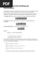 Integracion Por Intervalos Desiguales