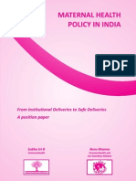 4a. Monograph Maternal Health Policy in India-2012