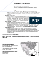 Latin America Test Review-Answer Key