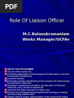 Role of Liaison Officer