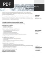 Economics of Ammonia Production Processes