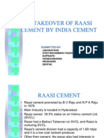 The Takeover of Raasi Cement