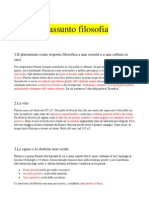 Riassunto Filosofia