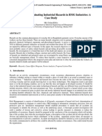 Identifying and Eliminating Industrial Hazards in RMG Industries: A Case Study