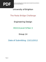 Pasta Bridge Report