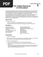 The Visible Spectrum of Chlorophyll