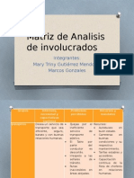 Matriz de Analisis de Involucrados - Presentacio