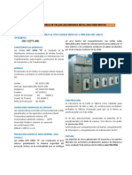 Caracteristicas Tecnicas de Celdas y Transformador