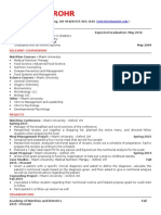 Natalie L. Rohr: BS Nutrition With Concentration in Dietetics Thematic Sequence in Chemistry