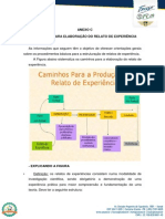 Roteiro para Elaboração de Relato de Experiência