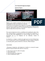 Como Resolver El Error General de Impresora Epson