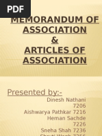 Memorandum of Association