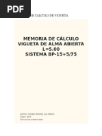 Memoria de Calculo de Vigueta