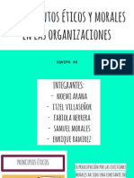 Fundamentos Éticos y Morales en Las Organizaciones