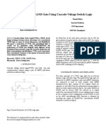 Design Analysis of NAND Gate Using Cascode-Voltage Switch Logic