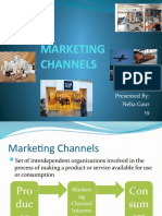 Marketing Channels: Presented By: Neha Gaur 19